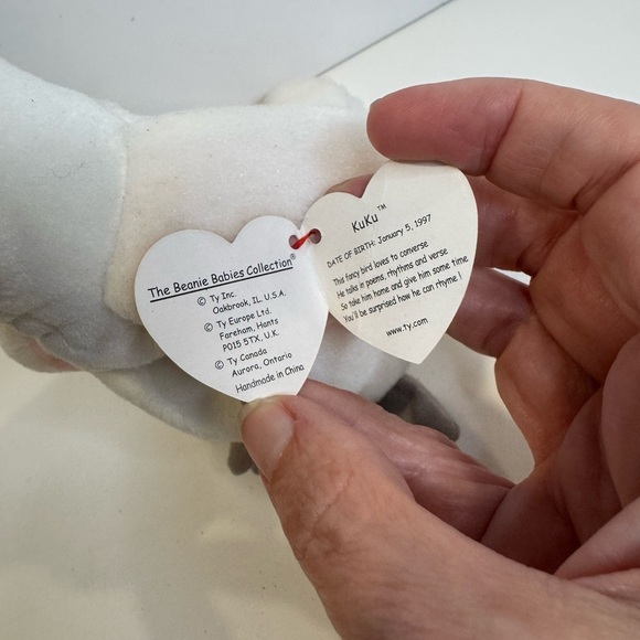 TY Beanie Babies KuKu The Cockatoo (1998) - Picture 3 of 9